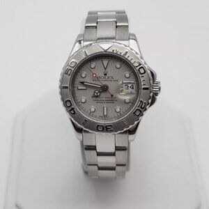 Ladies Rolex Yacht Master Platinum Rare Watch! Wow!